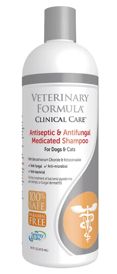 Shampoo medicado para perros y gatos VFFC Antiseptic y Antifungal 16 O