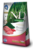 N&D SPIRULINA FELINE CASTRADO CERDO  1,5 Kg