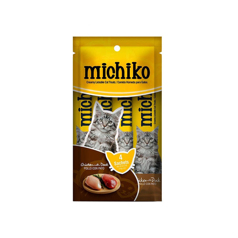 Snack Para Gato Michiko Sobre Pollo / Queso X 4 Unidades