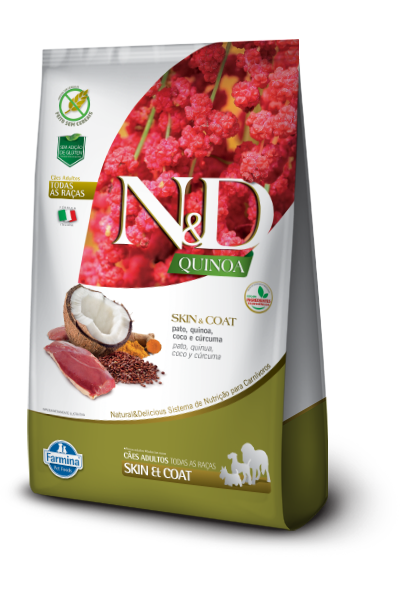 N&D QUINOA CANINE ADULT SKIN PATO 2,5KG