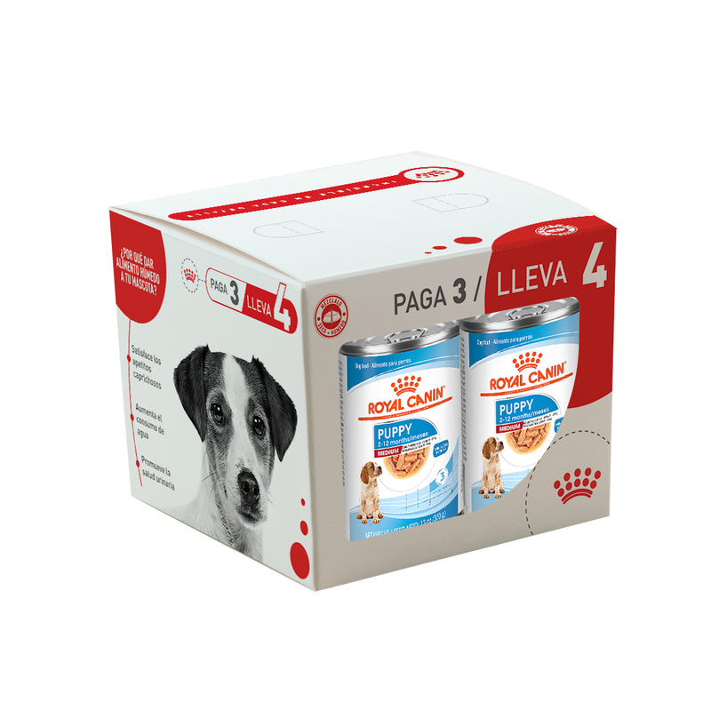 ROYAL CANIN LATA PUPPY MED PAG3 LLEV4