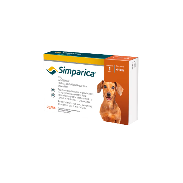 Antipulgas Para Perro Simparica Caja x1 Tableta