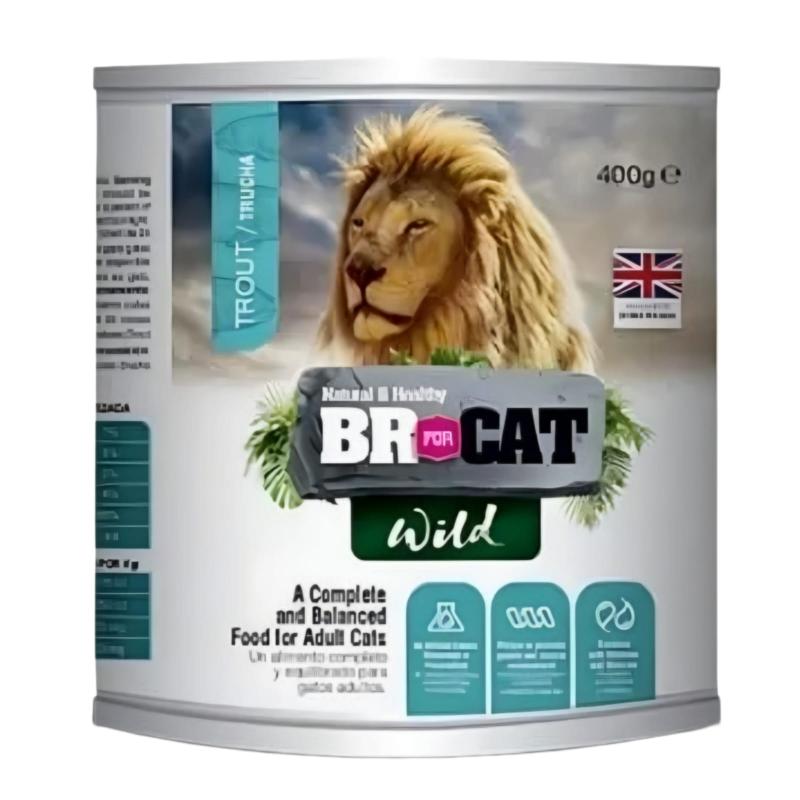 LATA BR FOR CAT WILD TRUCHA X 400GR