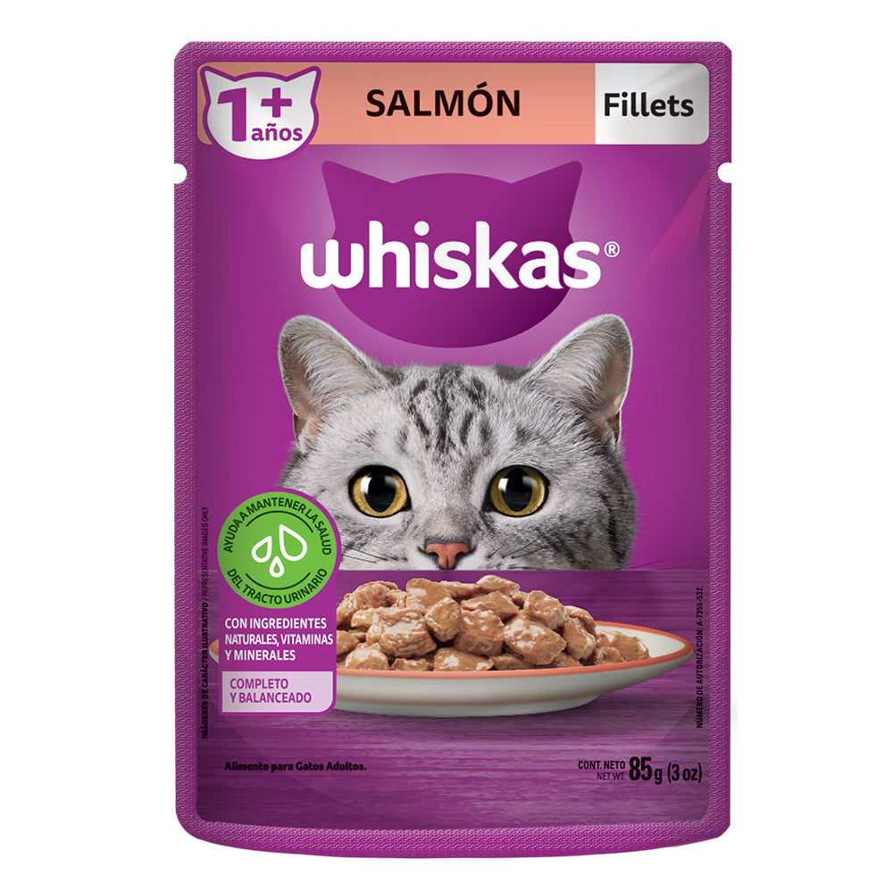 Whiskas Adult Pouch Salmon 85g