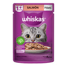 Comida Húmeda Para Gato Adulto Whiskas Pouch Salmon X 85 Gr