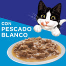 Comida Húmeda Para Gato Felix Pouch Pescado Blanco X 85 Gr