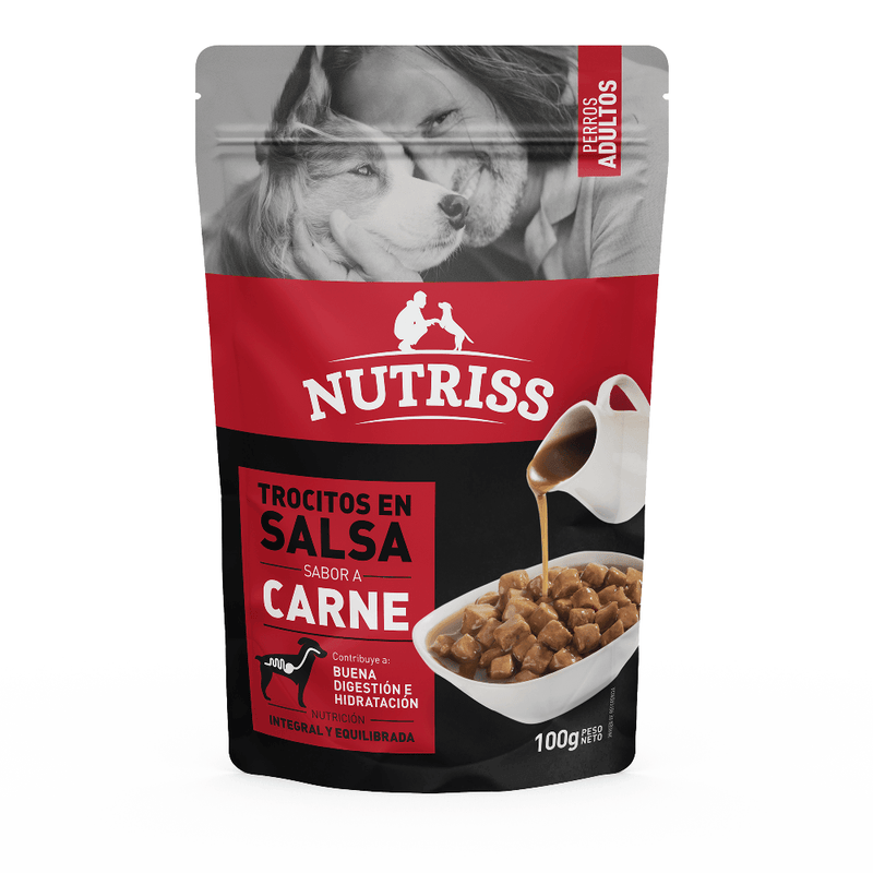 NUTRISS POUCH PERRO CARNE X 100 GR