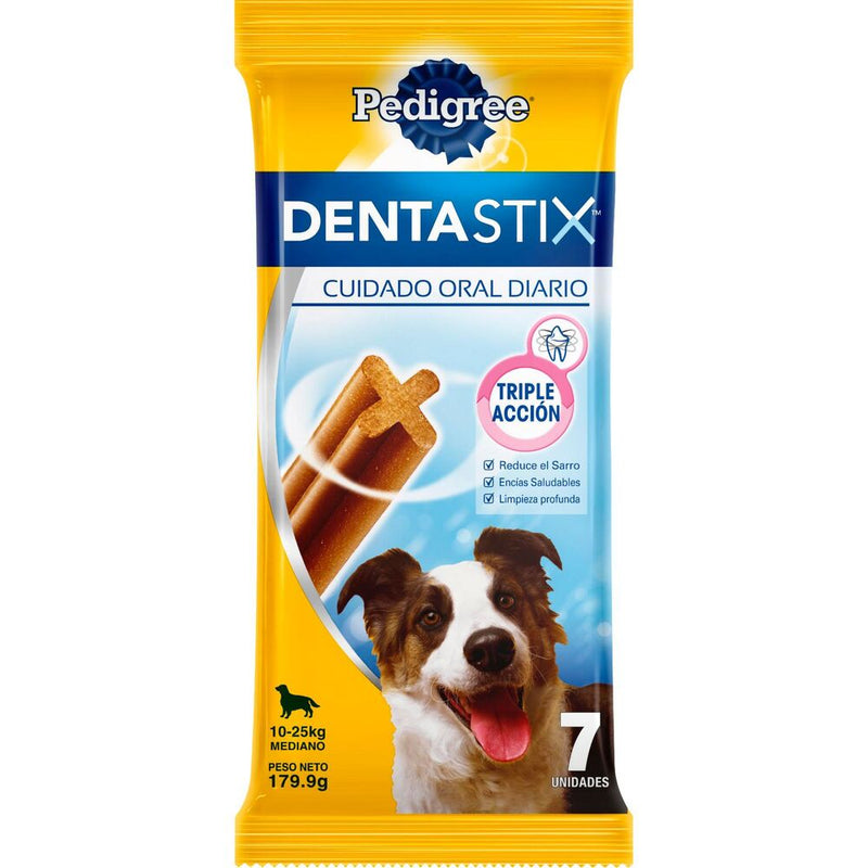 PEDIGREE DENTASTIX RAZA MEDIANA 7 BARRAS 179.9 GR