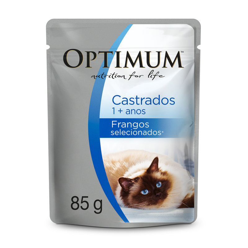 OPTIMUM GATO CASTRADO POLLO 85 GR