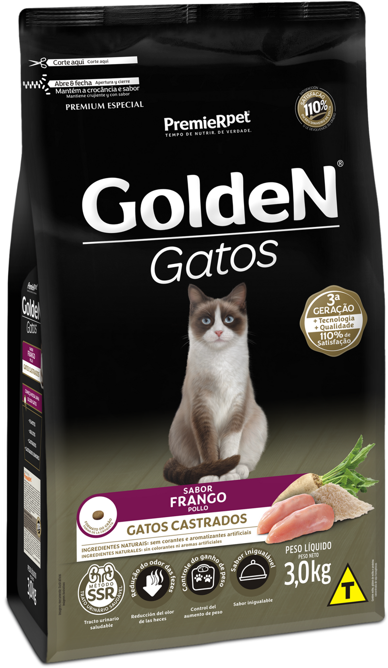 Comida Para Gato Adulto Golden Castrado