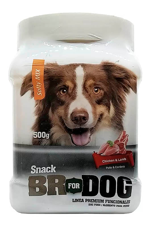 BR FOR DOG SNACK SOFTY MIX CHIKEN - LAMB 500 GR
