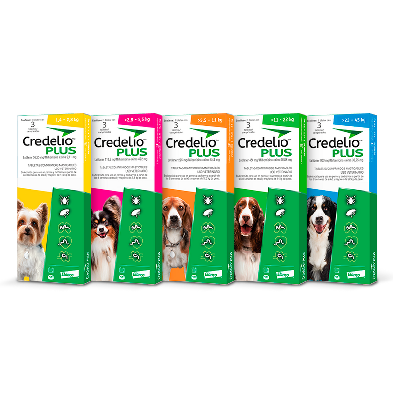 Credelio Plus 450 mg (11-22 kg) x 3 tabletas