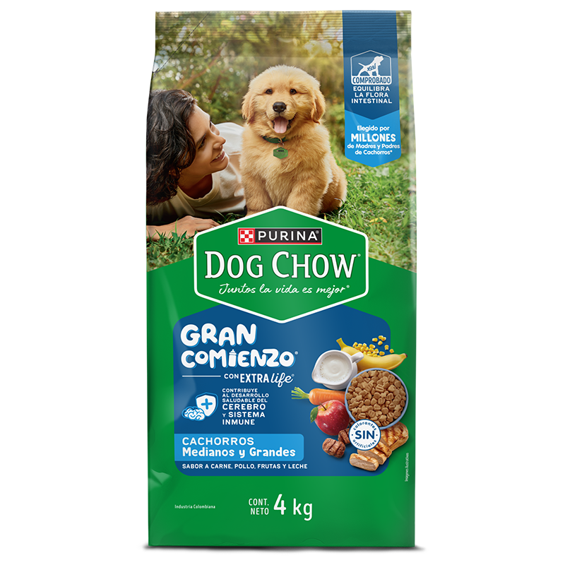 DOG CHOW CACHORRO RAZA MEDIANA GRANDE GRAN COMIENZO