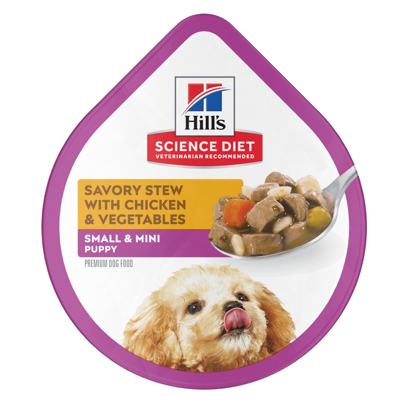 CANINE PUPPY SMALL PAWS POUCH POLLO 99G