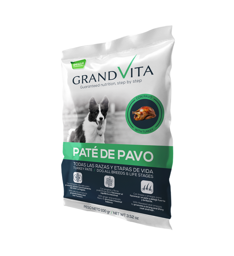 GRAND VITA PATÉ DE PAVO PERRO 100 GR