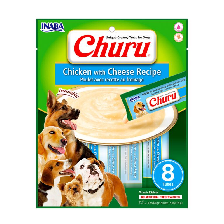 Snack Para Perro Churu Sabor Pollo y Queso 8 Und