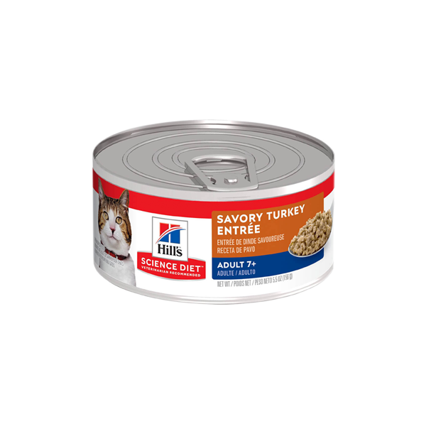 Comida para Gato Hills Senior Turkey 5.5 Onz