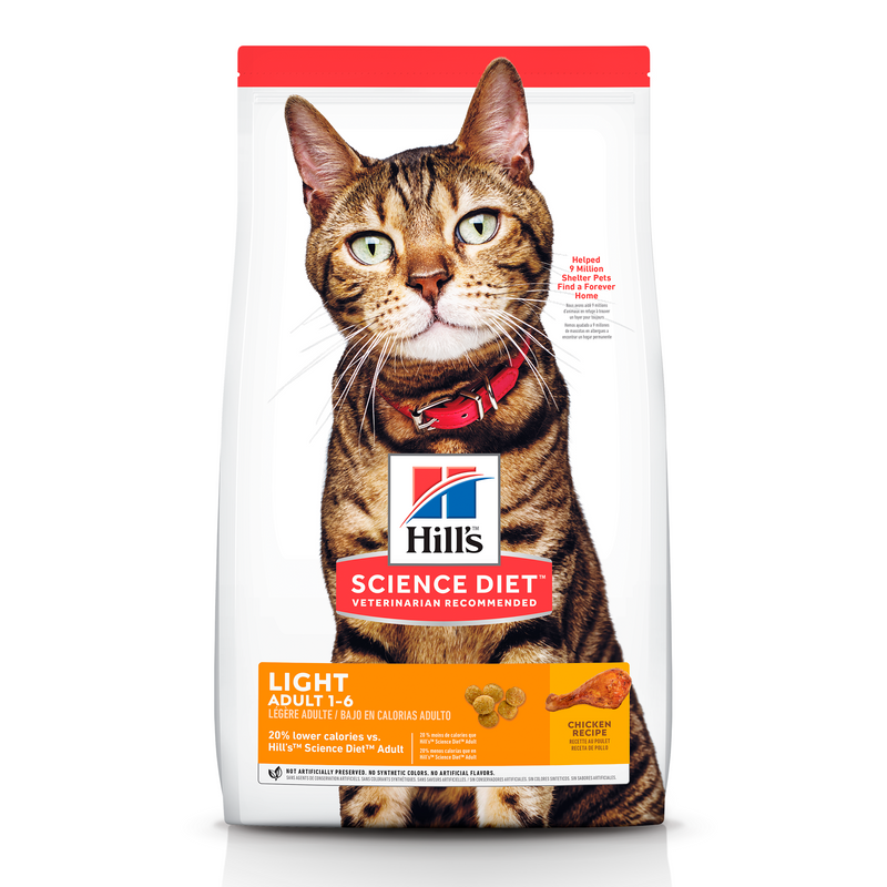 Comida para gato Hills Light Adulto 4Lbs a 16Lbs