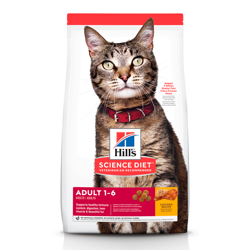 Comida para gato Hills Optimal Care  Adulto 4Lbs a 16Lbs