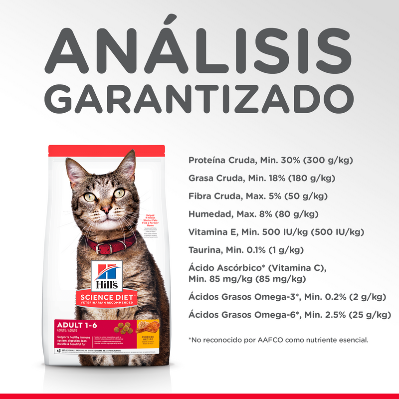 Comida para gato Hills Optimal Care  Adulto 4Lbs a 16Lbs