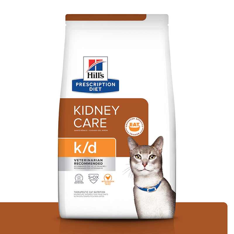 Concentrado para gatos Hills k/d Prescription Cuidado Renal 4Lbs