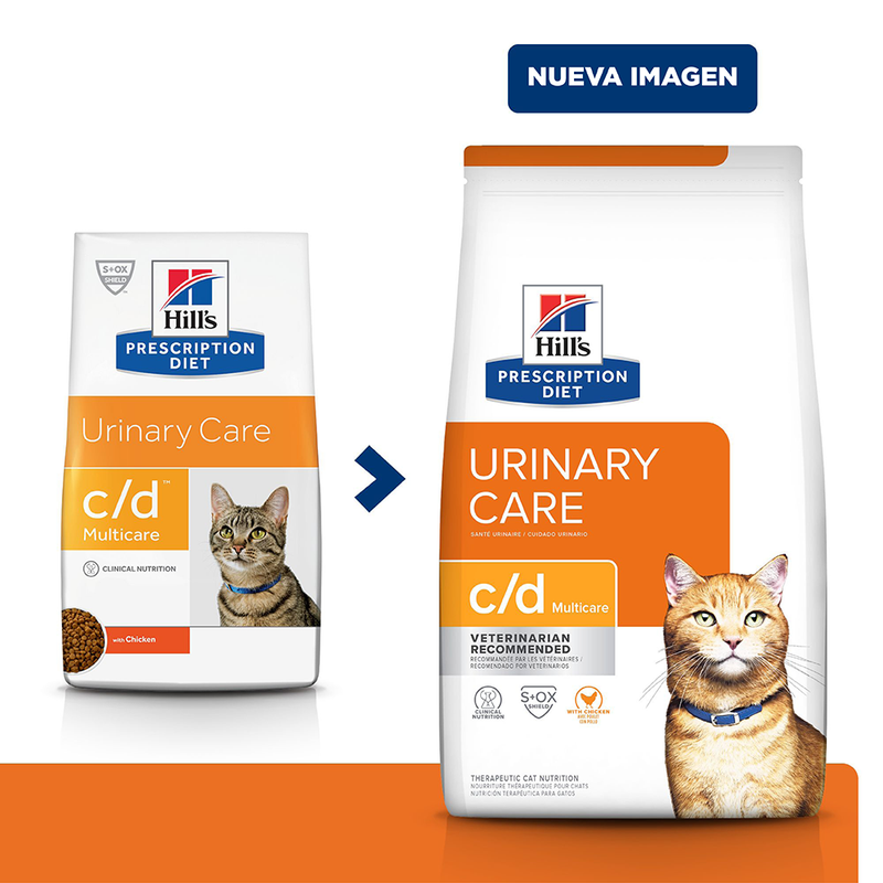 Concentrado para gatos Hills c/d Multicare Pollo 4 Lbs