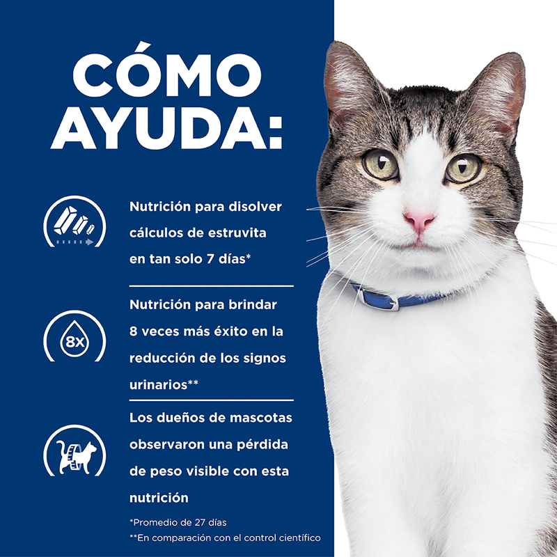 Comida para gato Hills c/d Multicare + Metabolic  c/d 6.35 Lbs