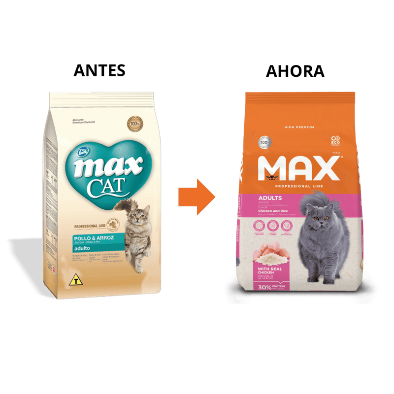 Comida Para Gato Adulto Max Cat Pollo y Arroz