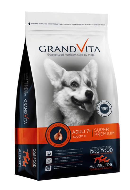 GRAND VITA CORDERO ADULTO 7+ X 8 KG