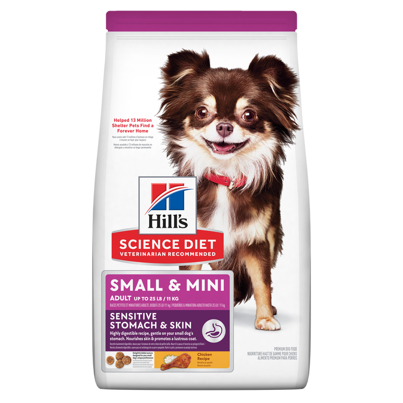 Comida para perro Hills Adulto Estomago y Piel Sensible Razas Pequeñas y Mini 15Lbs