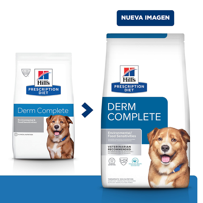 Comida para perro Hills Derm Complete 6,3 Lbs a 14,1 Lbs