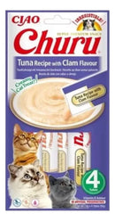 Snack Para Gato Churu Sabor a Atún Con Almeja X 4 Und