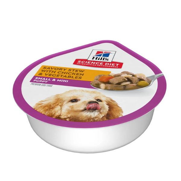 CANINE PUPPY SMALL PAWS POUCH POLLO 99G