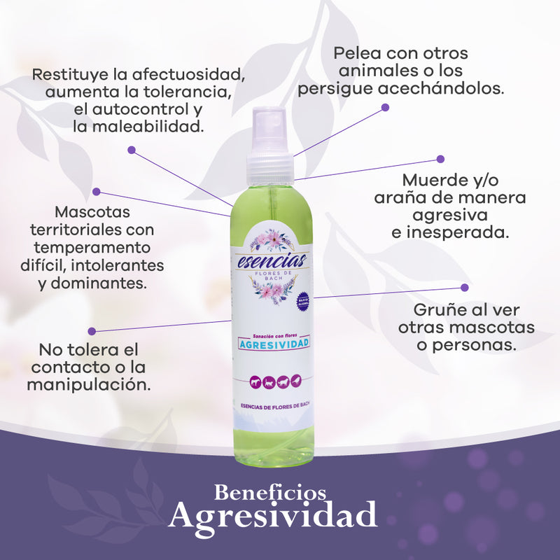 Esencia floral Agresividad Spray 250 ml