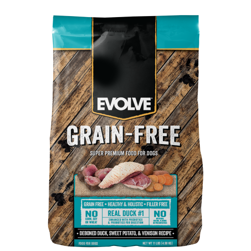 EVOLVE DOG GRAIN FREE DUCK- PATO 4.98 KG