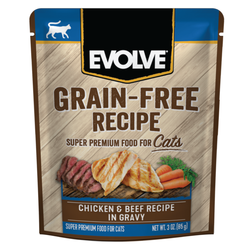 EVOLVE CAT GRAIN FREE POUCHE POLLO 85 GR