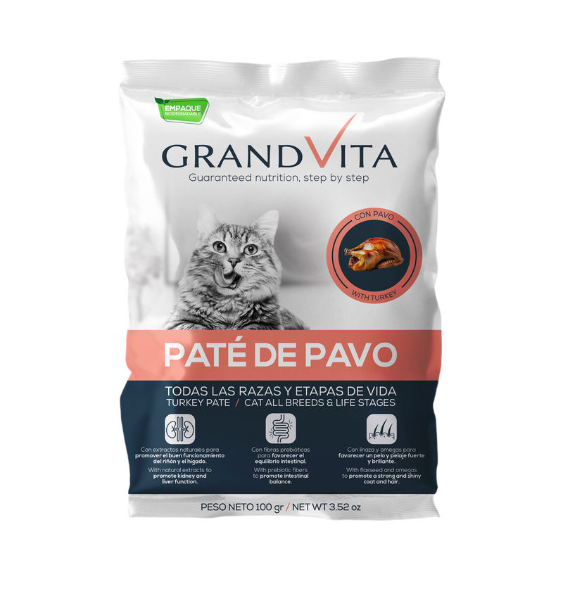 GRAND VITA PATÉ DE PAVO GATO 100 GR