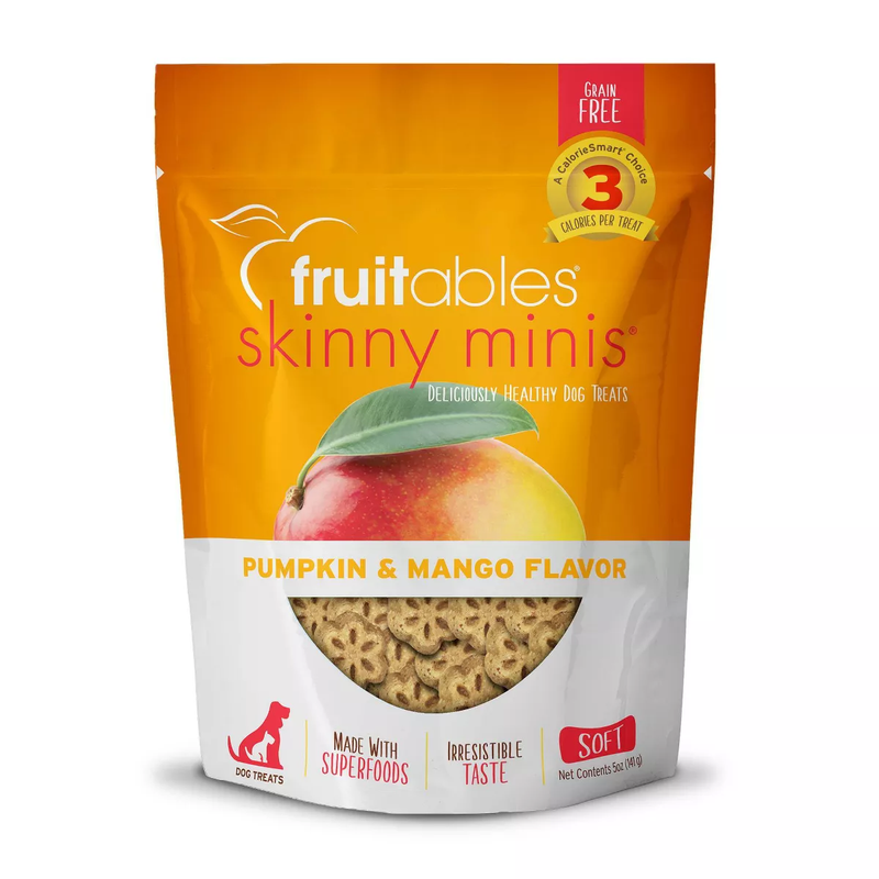 FRUITABLES DOG SNACK SKINNI CALABAZA Y MANGO 141 GR