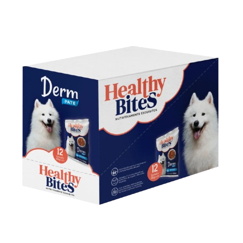HEALTHY BITES PATÉ PERRO DERM X 12 UND