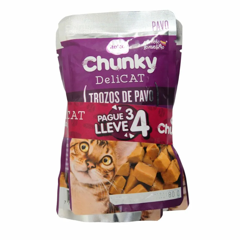 CHUNKY DELICAT POUCH PAGUE 3 LLEVE 4  80 GR