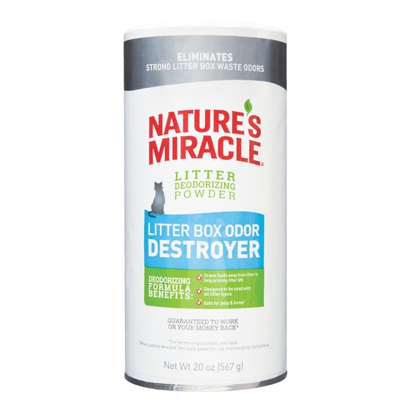 Nature's Miracle  Polvo Destructor Olores Caja Arena 20 oz