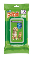 Paños Húmedos Para Perro y Gato Petys X 50 Unds