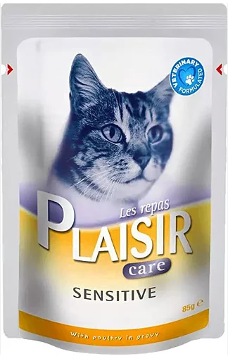 POUCH  PLAISIR CAT SENSITIVE  85 GR