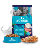 Comida Para Gaticos Nutriss Pollo Leche 500 Gr