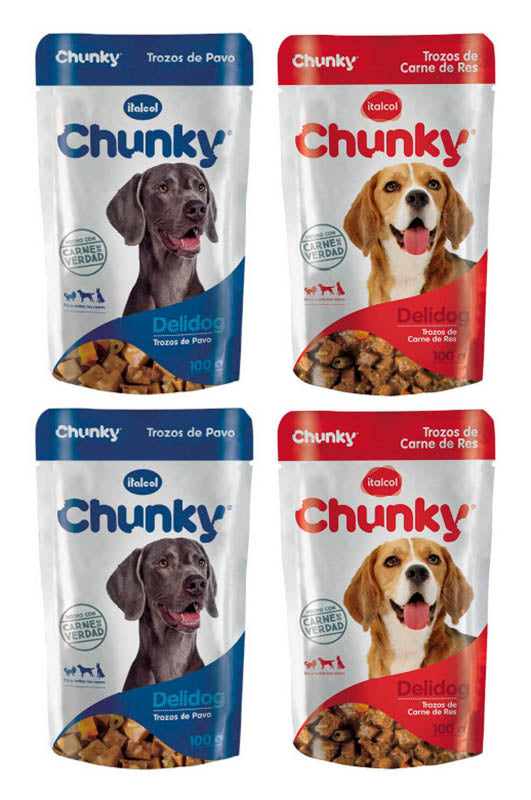 CHUNKY POUCH DELIDOG X 100 GR PAGUE 3 LLEVE 4