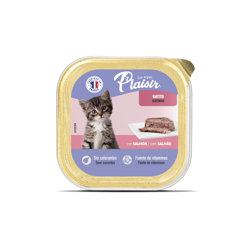 PATE PLAISIR CAT SALMON GATITOS 100GR