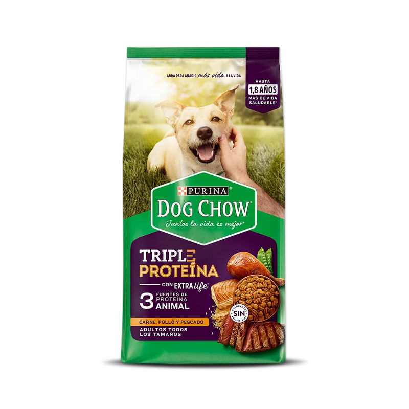 DOG CHOW ADULTO TRIPLE PROTEINA X 2 KG