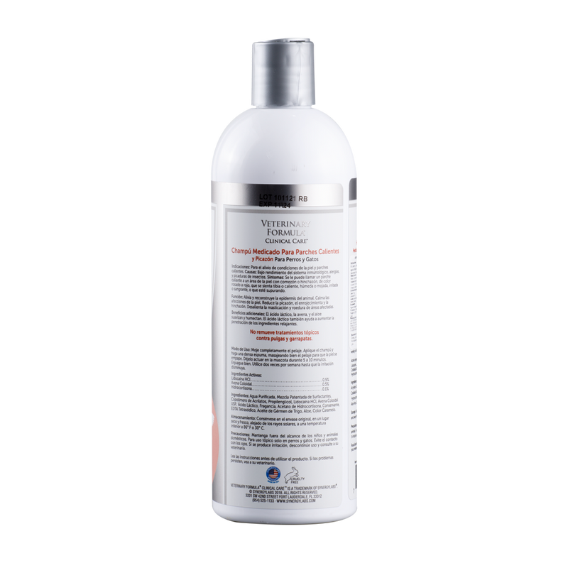 Shampoo medicado para mascotas VFCC Hypoallergenic 16 Oz