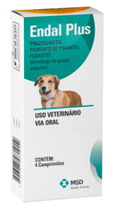 Desparasitante Para Perro Endal Caja X 4 Tabletas