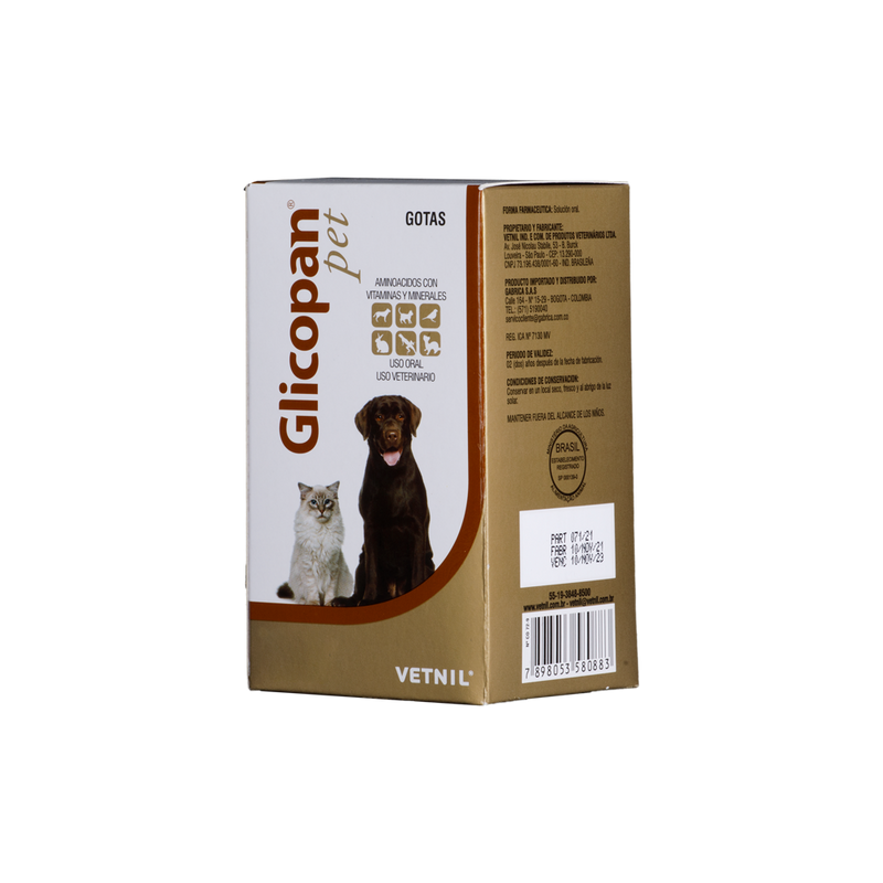 Suplemento Glicopan para Perros y Gatos 125ML